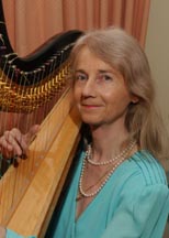 The world-renowned Swiss harpist Ursula Holliger offered a special concert for Sidney, Diana, and their guests.